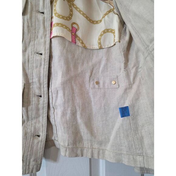 J. McLaughlin Linen Jacket S - Picture 6 of 12